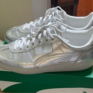 Puma Metallic Silver Sneakers